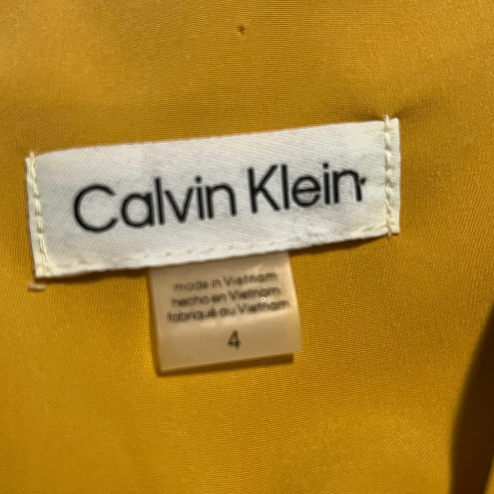 Calvin Klein Mustard Yellow Jumpsuit - Picture 5 of 8